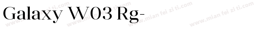 Galaxy W03 Rg字体转换